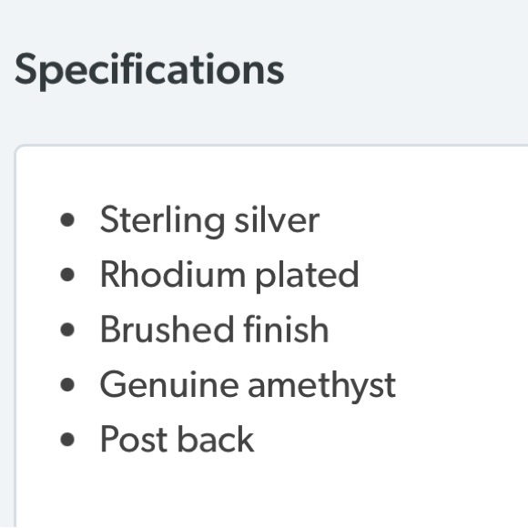 Sterling Silver Genuine Amethyst Flower Earrings - Picture 7 of 9